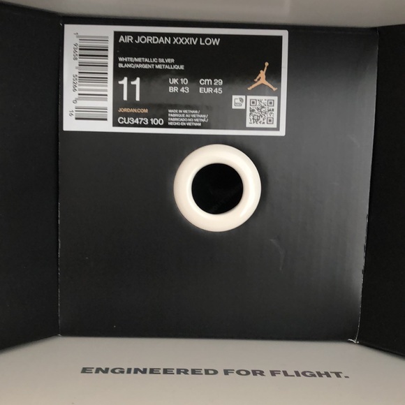 NIKE AIR JORDAN XXXIV LOW ‘PURE MONEY’ SNEAKERS - Picture 15 of 15